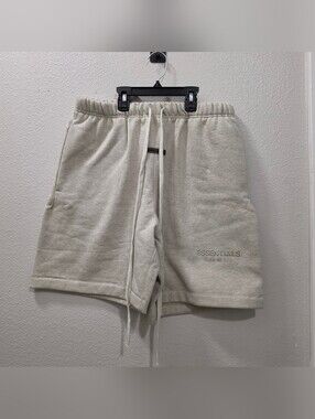 Fear of God Essentials Classic Fleece Soccer Sweatshorts 'Heather Stone' - Small